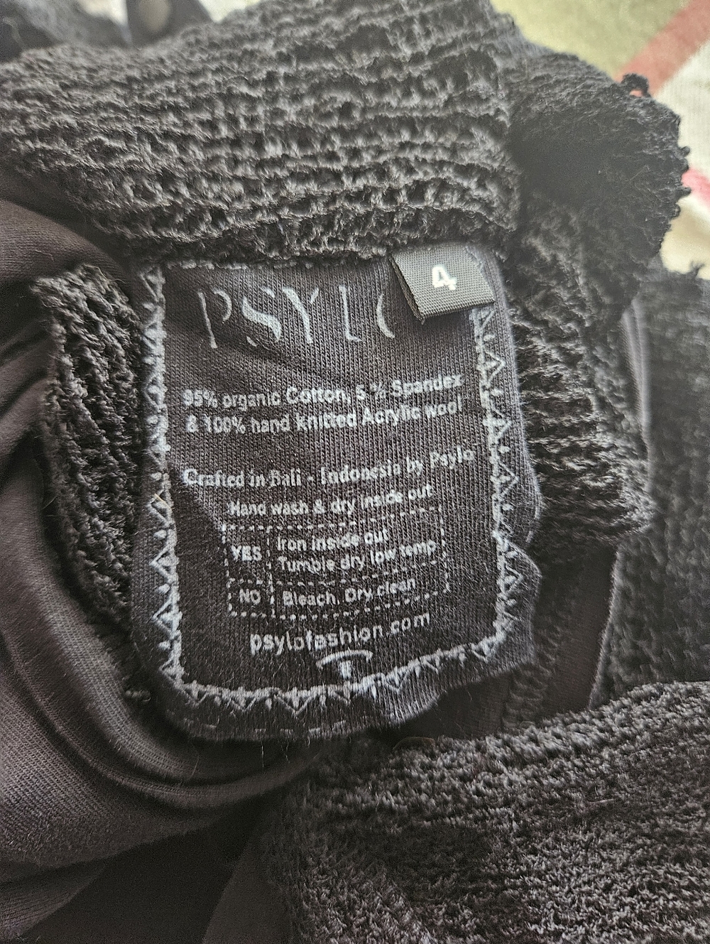 NWT Psylo Unique Gila Gothic Asymmetrical Cotton Soft Mesh Layered Top Sexy S/M - Picture 11 of 11